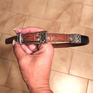 Brighton Black/Brown Reversible Leather Belt